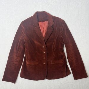 Avon Fashions Vintage Sz 9/10 Brown Corduroy Blazer Professor Academia Cottage